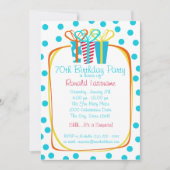 Invitation Présente la fête des cadeaux (Devant)