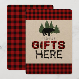 Invitation Présente le panneau de table - Lumberjack Party