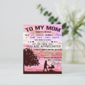 Invitation Présenté Spécial Pour Maman | Lettre à ma mère | (Debout devant)