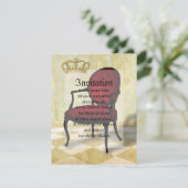 Invitation Présidence royale et Couronne (Debout devant)