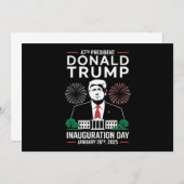 Invitation Président 47 D J Trump Jour de l'investiture Jan 2 (Devant / Derrière)