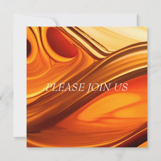 INVITATION PRESQUE HONEY FLOWING ABSTRAIT (Devant)
