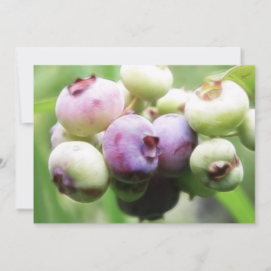 Invitation Presque mûr - Blueberries (Dos)