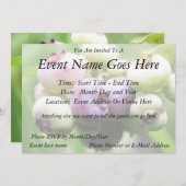 Invitation Presque mûr - Blueberries (Devant / Derrière)