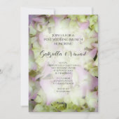 Invitation Presque Rose Hydrangea Après-Mariage Brunch (Devant)