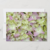 Invitation Presque Rose Hydrangea Floral Brunch de Mariage Ap (Dos)