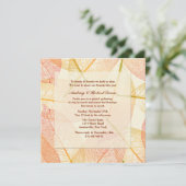 Invitation pressée de feuille (Debout devant)