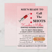Invitation Prêt À Appeler L'Invitation De Graduation Shots (Devant / Derrière)