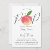 Invitation Prêt À Appuyer Sur Le Baby shower De Pêche Aquarel (Devant)