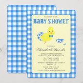 Invitation Prêt À Atteindre Le Baby shower Chicky Boy (Devant / Derrière)
