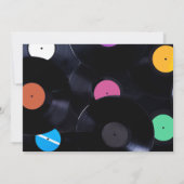 Invitation Prêt à bouger Musique rétro vinyle 60s 70s (Dos)