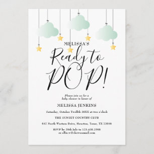 Invitation Prêt à éclore Twinkle Twinkle Neutre Baby Shower
