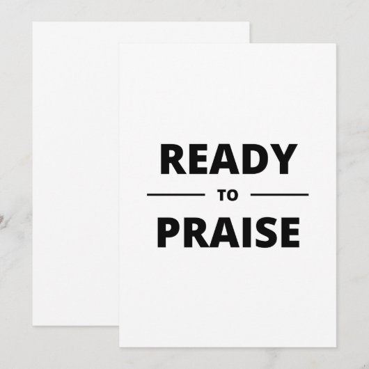 INVITATION PRÊT À FAIRE L'EXPÉRIENCE (Devant / Derrière)