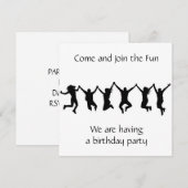 INVITATION **PRÊT À FÊTER ET À S'AMUSER** FÊTE D'ANNIVERSAIRE (Devant / Derrière)