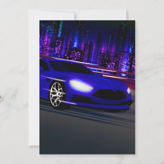 Invitation Prêt à partir - Course (Dos)