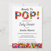 Invitation Prêt À Pop Baby shower (Devant)