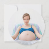 Invitation Prêt à pop Baby shower Photo Fun Retro Comic (Dos)