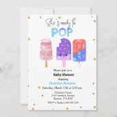 Invitation Prêt à pop baby shower Popsicle (Devant)