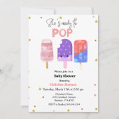 Invitation Prêt à pop baby shower Popsicle (Devant)