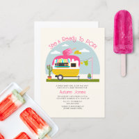 Prêt À Pop Ice Pop Camper Baby shower Rose