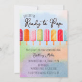 Invitation Prêt À Pop Popsicle Baby shower D'Été (Devant)