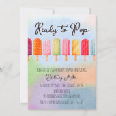Invitation Prêt À Pop Popsicle Baby shower D'Été (Devant)