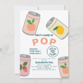 Invitation Prêt à pop soda Pop Cans Pink Girl Baby shower (Devant)