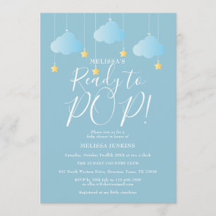 Invitation Prêt À Pop Twinkle Twinkle Baby shower