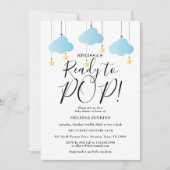 Invitation Prêt À Pop Twinkle Twinkle Baby shower Garçon (Devant)