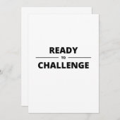 INVITATION PRÊT À RELEVER LE DÉFI (Devant / Derrière)