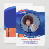 Invitation Prêt à voler la graduation de l'avant-parti (Devant / Derrière)