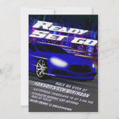 Invitation Prêt, partez, c'est parti - Course  (Devant)