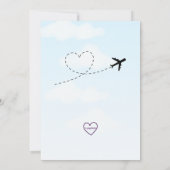 Invitation Prêt POUR Décoller, avion 4e Anniversaire (Dos)