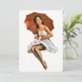 Invitation Prêt pour la douche (Debout devant)