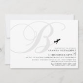 Invitation Prêt pour le décollage B Mariage initial (Devant)