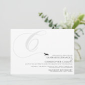 Invitation Prêt pour le décollage C Mariage initial (Debout devant)