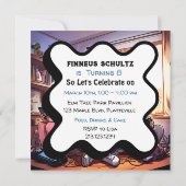 Invitation Prêt pour le jeu ? Jeu de garçon Anniversaire (Dos)