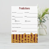 Invitation Prêt pour pop film baby shower prédictions de jeu (Debout devant)