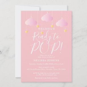 Invitation Prête à éclore Twinkle Twinkle Baby Girl Shower Ro