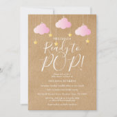 Invitation Prête à éclore Twinkle Twinkle Baby Shower Rustiqu (Devant)