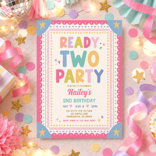 Invitation Prête à faire la fête Fille fantaisiste Fête d'ann