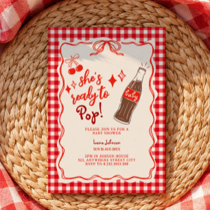 Invitation Prête à faire sauter la bouteille de Cola doodle B