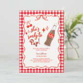 Invitation Prête à faire sauter la bouteille de Cola doodle B (Debout devant)