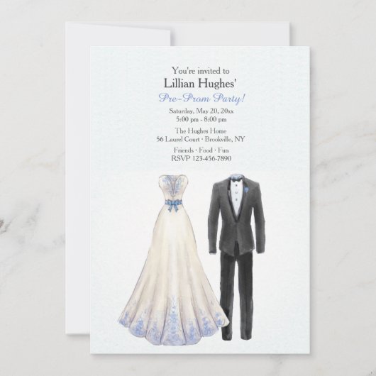 Invitation Prête pour le Bal (Devant)