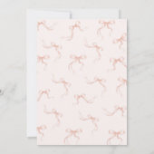 Invitation Pretty Ballerina Pink Bow Ribbon Ballet Birthday (Dos)