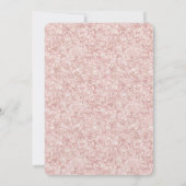 Invitation Pretty Blush Pink Glitter Birthday   (Dos)