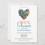 Invitation Pretty Cactus Heart Bridal Shower (Devant)