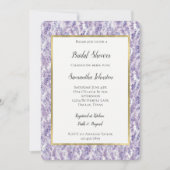 Invitation Pretty Lavender Flowers Bridal Shower (Devant)