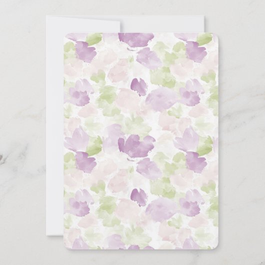 Invitation Pretty Lavender Purple Green Bridal Shower (Dos)