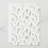 Invitation Pretty Lavender White Flowers Bridal Shower (Dos)